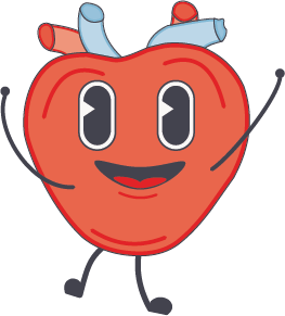 heart cartoon character