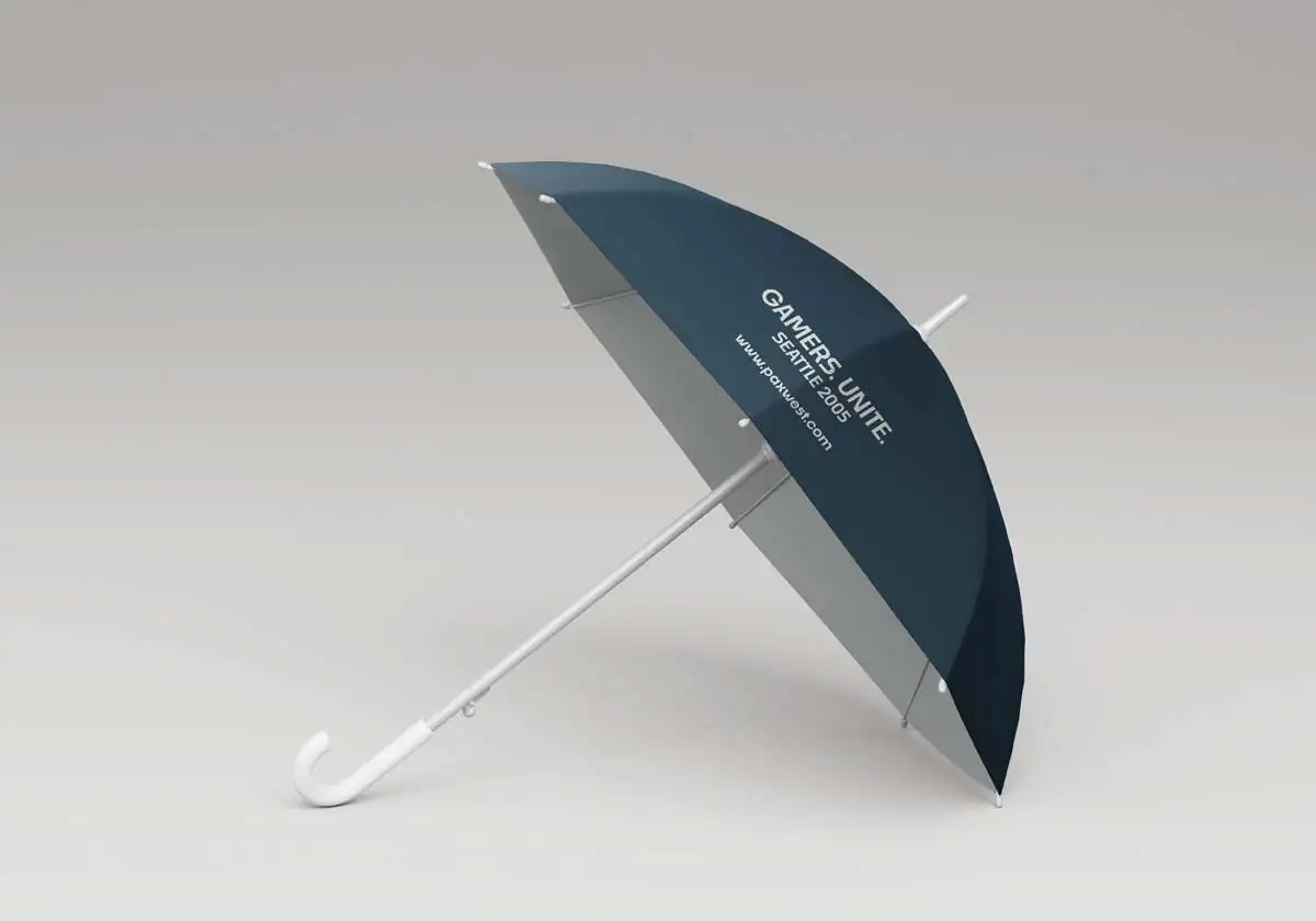 umbrella with PAX logo