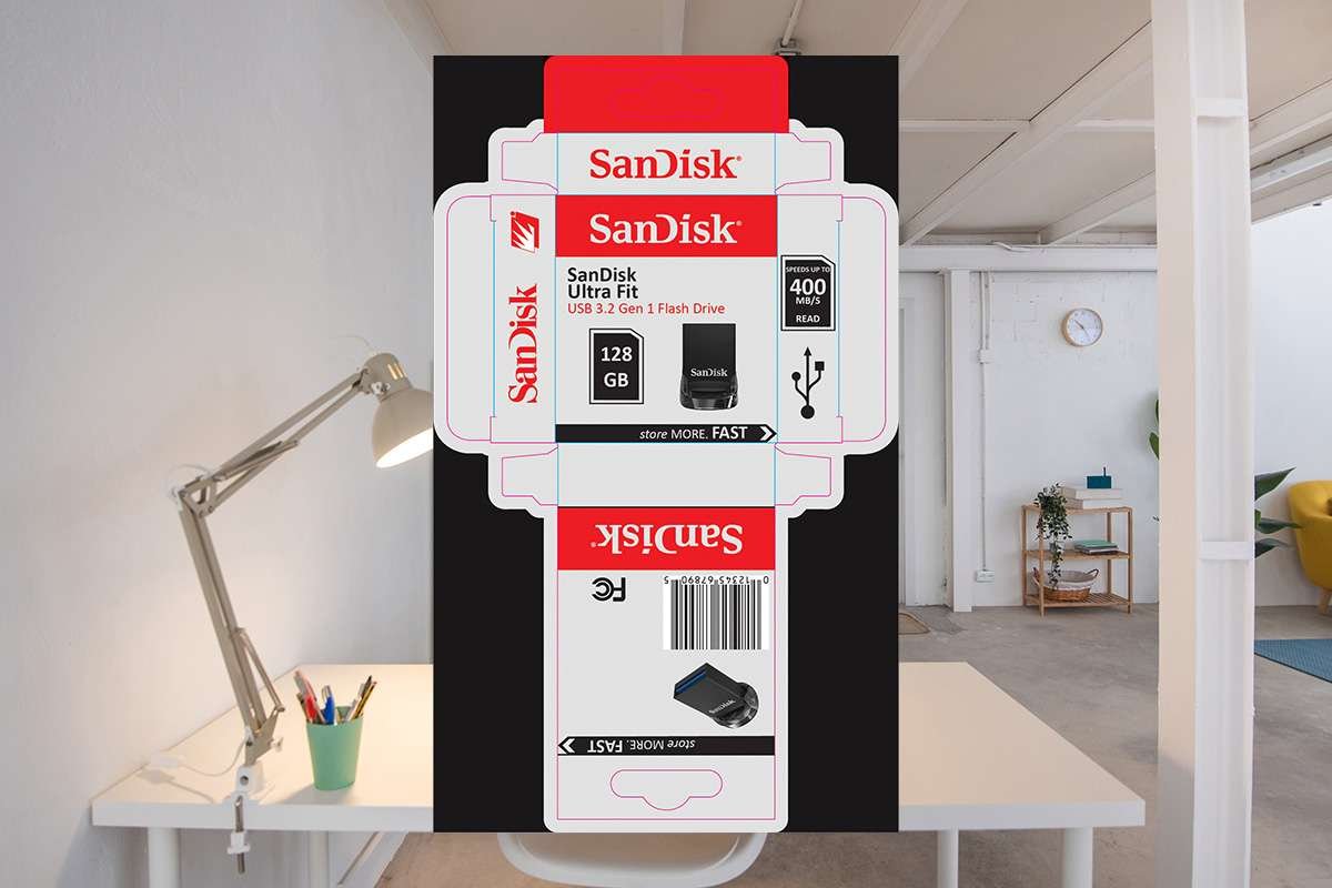 SanDisk_package_redesign_WITH_DIELINES package design flat with die and trim lines