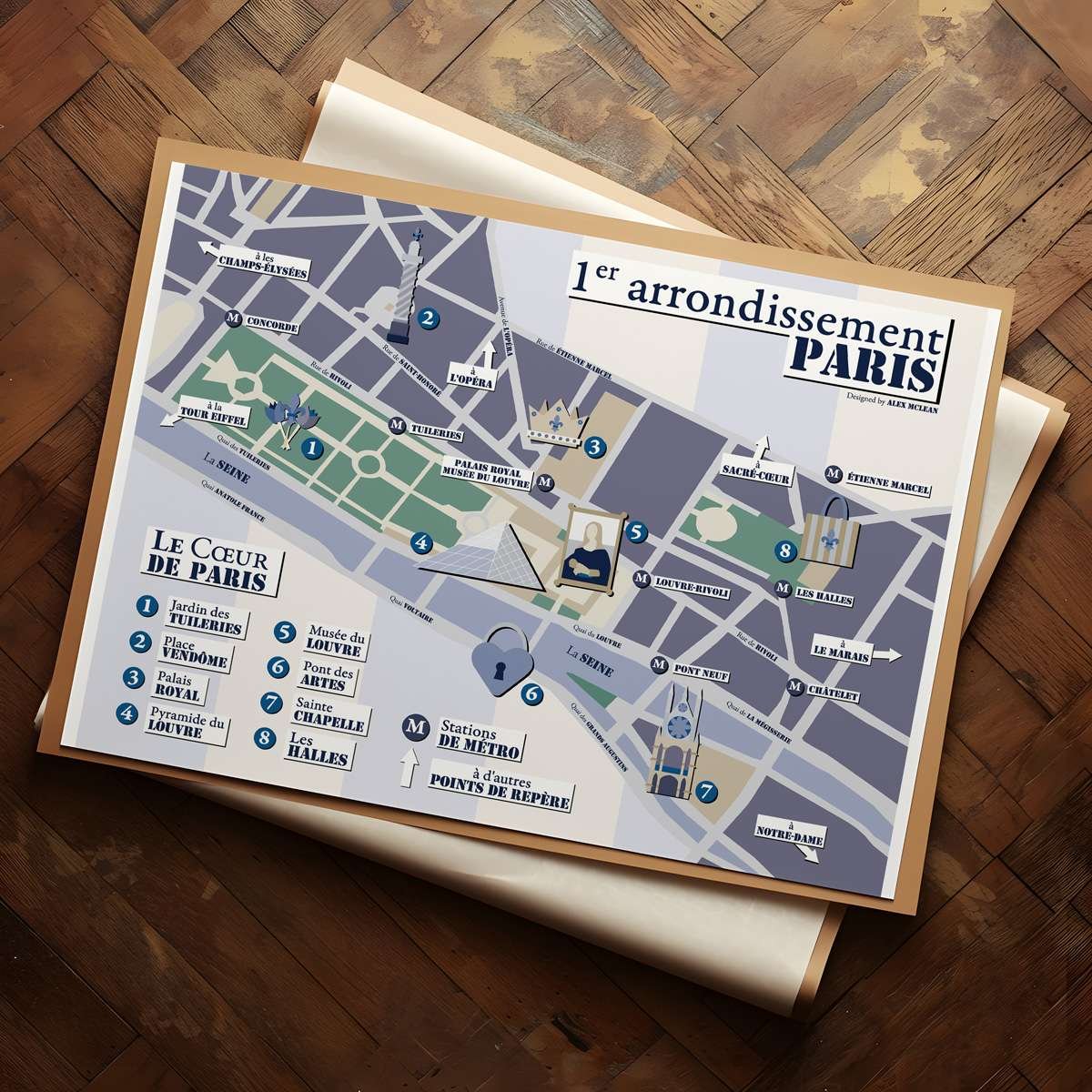 map_mockup10 stylized map mockup, poster style